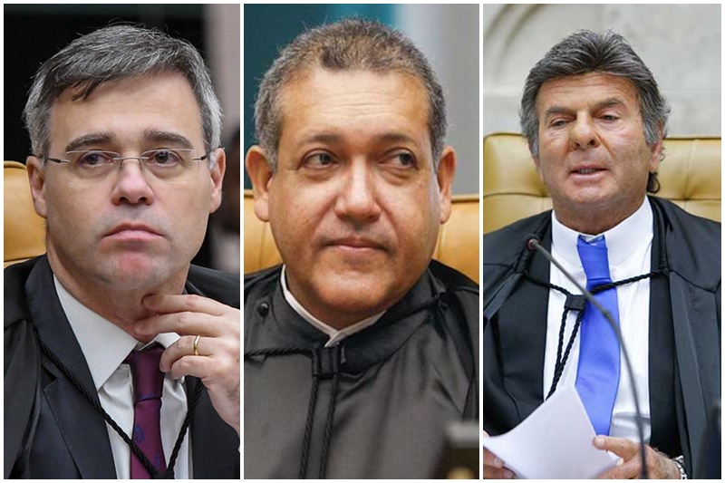 André Mendonça, Kassio Nunes e Luiz Fux não tiveram vistos revogados pelos EUA (Fotos: STF/Divulgação)