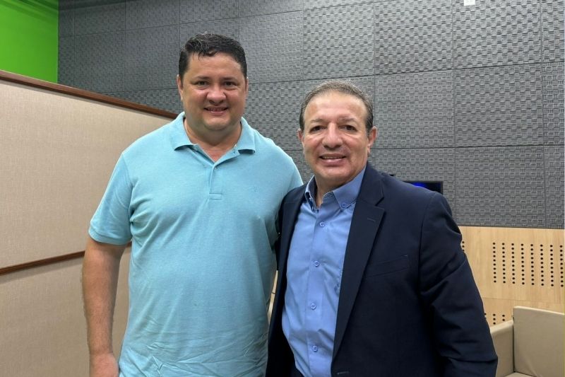 Jonas Cavalcante e Marcelo Salum no programa Virando o Jogo (Foto: Divulgação)