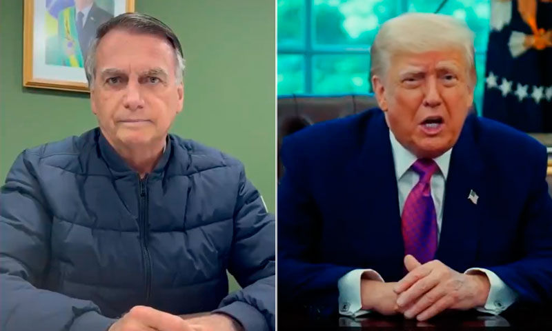 Bolsonaro e Trump