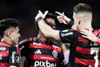 Bruno Henrique marcou o gol da vitória do Flamengo (Foto: Gilvan de Souza/CRF)