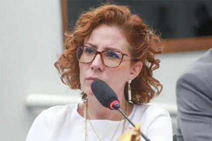 Carla Zambelli depôs em audiência em Roma nesta quarta e foi mantida presa (Foto: Paulo Sérgio/Agência Câmara)