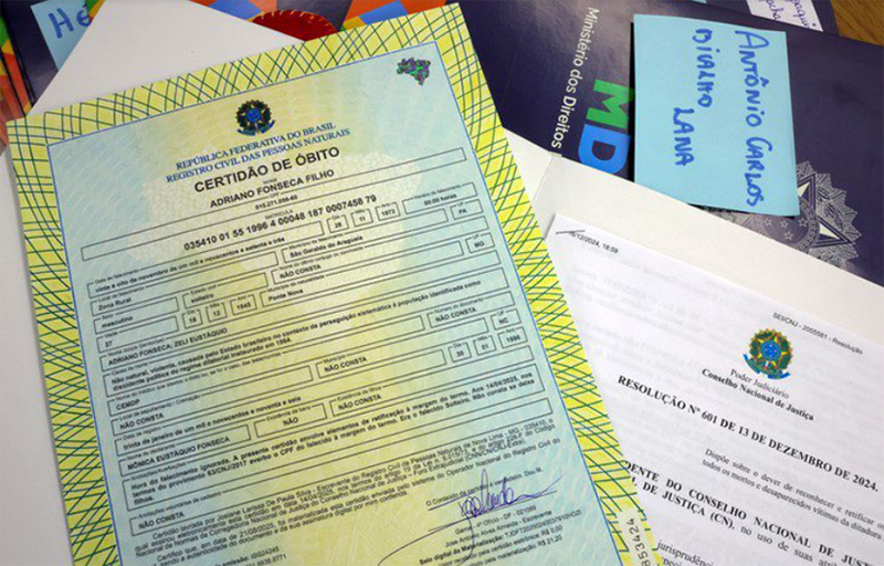Certidões de óbito foram corrigidas para atestar mortes na ditadura (Foto: Agência Gov/Divulgação)