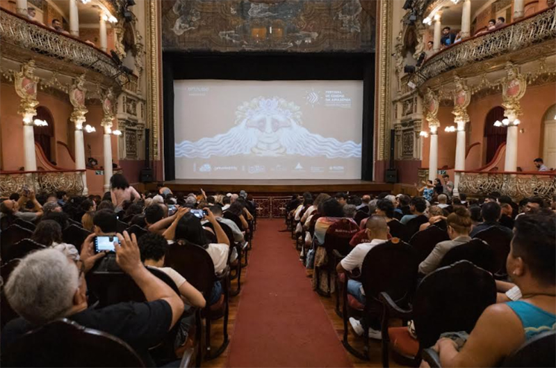 Exibição de filmes será no Teatro Amazonas (Foto: Laryssa Gaynett/Divulgação)