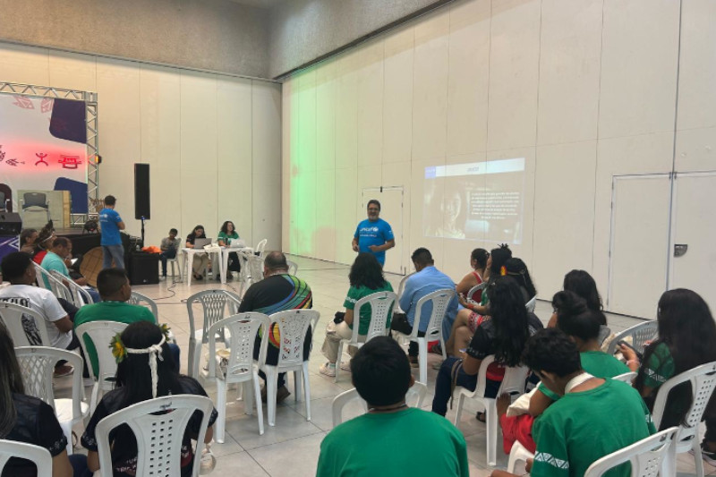 Estudantes no Enei 2025 em Manaus: debate nacional sobre educação indígena (Foto: Thiago |Gonçalves/AM ATUIAL)