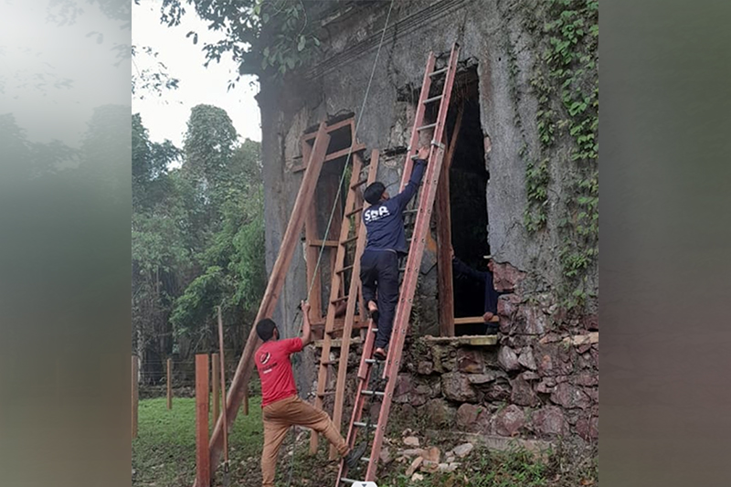 Ruínas do Paricatuba são atração turística e legado histórico de comunidade no interior do Amazonas (Foto: Iphan/Divulgação)