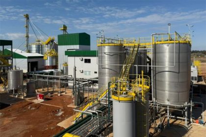 Fábrica de etanol de trigo começará a funcionar este mês (Foto: CB Bioenergia/Divulgação)