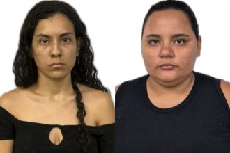 Rafaela Coelho Ramires e Vitoria Coelho Dutra, de 22 e 25 anos, pelos crimes de homicídio qualificado e maus-tratos de uma criança (Foto: WhatsApp/Reprodução)