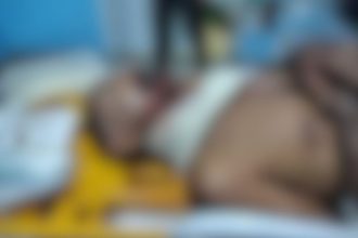 O idoso Dario Pereira Rui foi atacado com golpes de terçado (Foto: WhatsApp/Reprodução)