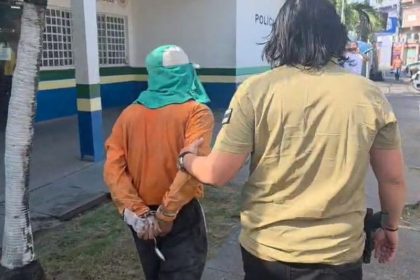 A prisão foi realizada no bairro Tancredo Neves, na zona leste (Foto: WhatsApp/Reprodução)