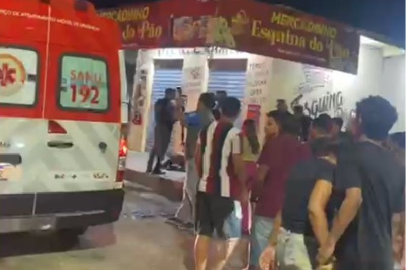 Na fuga, uma pessoa não identificada efetuou tiros contra a dupla (Foto: WhatsApp/Reprodução)