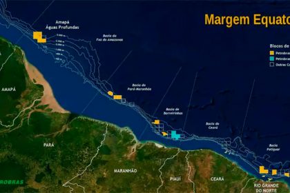 Margem Equatorial envolve parte da costa marítima do Amapá (Imagem: Petrobras/Divulgação)
