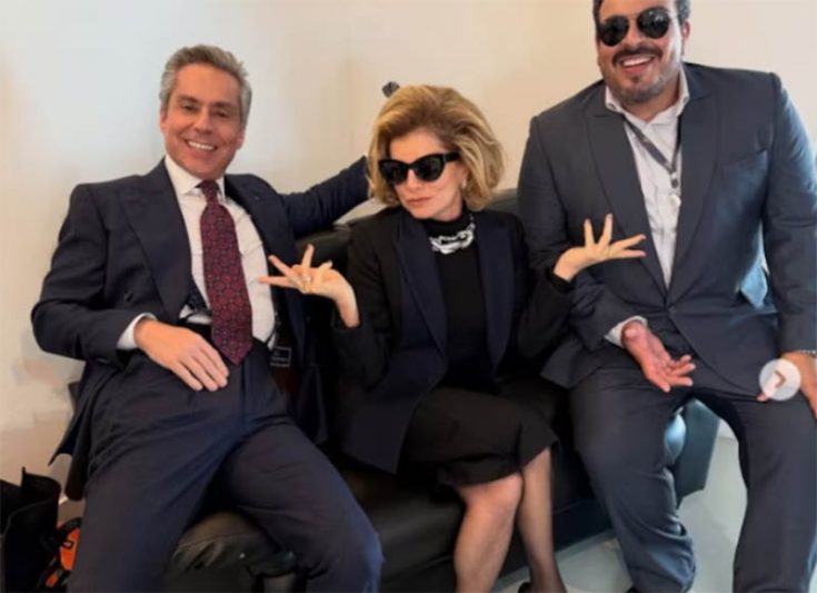 Alexandre Nero, Débora Bloch e Luís Lobianco em bastidores de Vale Tudo (Foto: @deborablochoficial/Instagram)