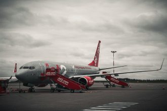 Avião viagem internacional