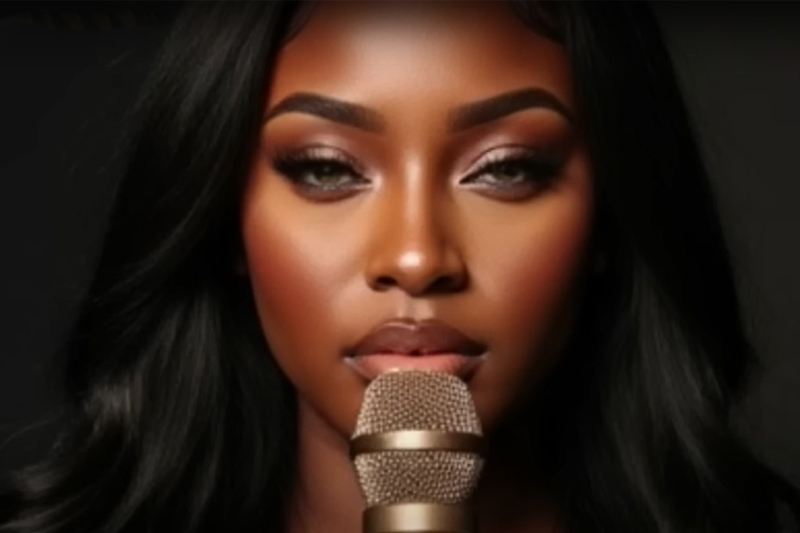 Cantora Xania Monet não existe na vida real, apenas na internet (Imagem: YouTube/Reprodução)