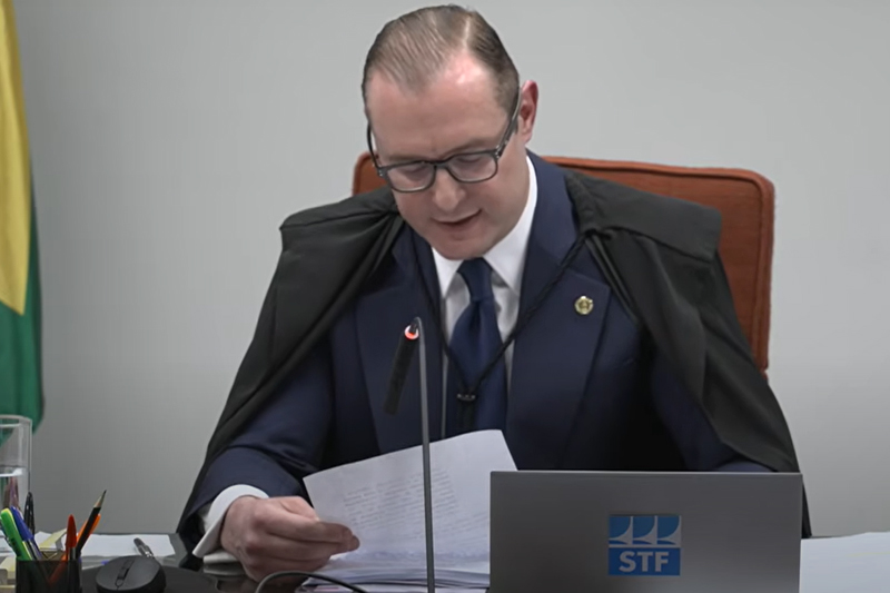 Cristiano Zanin foi o último a votar na Primeira Turma do STF pela condenação de Bolsonaro (Imagem: STF/YouTube/Reprodução)