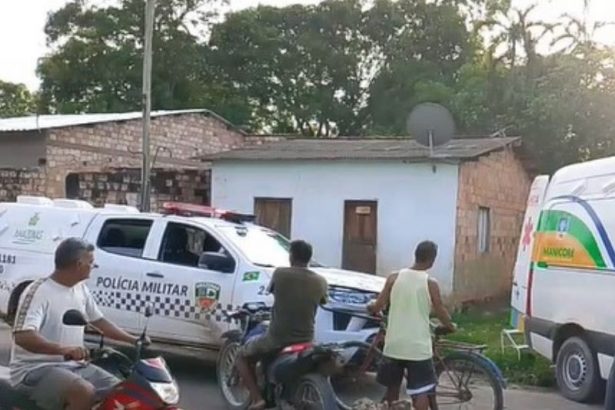 Polícia prendeu suspeito de homicídio do próprio irmão horas depois do ataque (Foto: WhatsApp/Reprodução)
