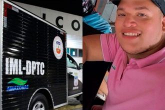 Alan de Miranda, de 25 anos, foi morto a tiros no beco São Pedro, localizado no bairro São José (Foto: WhatsApp/Reprodução)