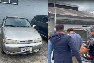 A polícia prendeu Márcio Robson e apreendeu o veículo na tarde desta quinta-feira (25)