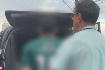 A prisão aconteceu no bairro Petrópolis, na zona Sul da cidade (Foto: WhatsApp/Reprodução)
