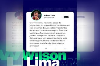 Manifestação do governador Wilson Lima em defesa de Bolsonaro (Foto: Instagram/Reprodução)