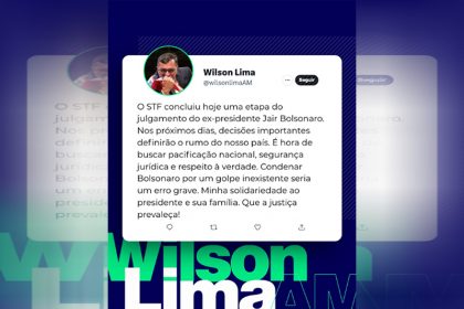 Manifestação do governador Wilson Lima em defesa de Bolsonaro (Foto: Instagram/Reprodução)