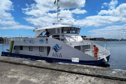 Barco Uiara foi construído na Bahia e será usado para analisar águas de rios na Amazônia (Foto: ANA/Divulgação)