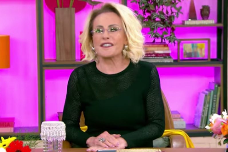Ana Maria Braga disse que deixou o 'Mais Você' às pressas para ir ao banheiro (Imagem: TV Globo/Reprodução)