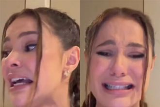 Mirela Janis chorou ao contar que foi assaltada (Imagem: Instagram/Reprodução)