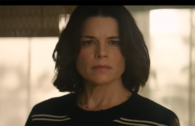 Neve Campbell é Sidney Prescott no sétimo filme da franquia Pânico (Imagem: Trailer/Reprodução)
