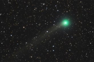 Cometa Lemmon poderá ser registra em imagens com câmeras expostas durante longo tempo (Imagem: Nasa/Divulgação)