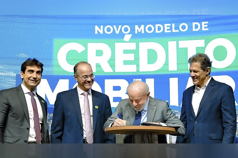 Presidente Lula lança novo modelo de crédito imobiliário (Foto: Ricardo Stuckert/PR)