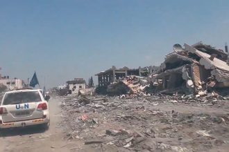 Destruição em Gaza