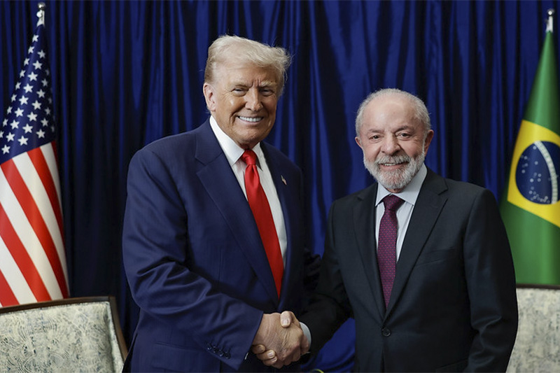 Donald Trump e Lula: conversa para reduzir tarifas (Foto: Ricardo Stuckert/PR)