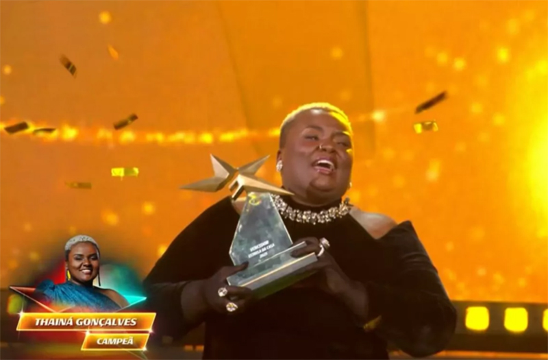 Thainá Gonçalves é a campeã do reality musical da Rede Globo (Imagem: TV Globo/Reprodução)