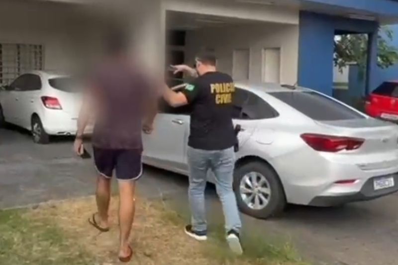 Bancário de 36 anos foi preso pela Polícia Civil do Amazonas (Foto: WhatsApp/Reprodução)