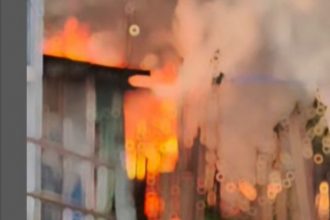 Incêndio foi controlado pelo Corpo de Bombeiros (Foto: Instagram/Reprodução)