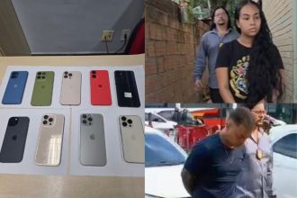 Ivan Souza dos Santos Filho e Érica Avelino Lima foram presos pela Polícia Civil do Amazonas (Foto: WhatsApp/Reprodução)