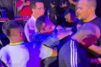 Babá Tupinambá e Edwan Oliveira são pré-candidatos à presidência do Caprichoso em 2026 (Foto: Rede social/reprodução)