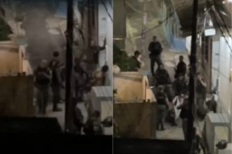 A ação policial aconteceu no bairro Vila da Prata, zona Oeste de Manaus (Foto: WhatsApp/Reprodução)