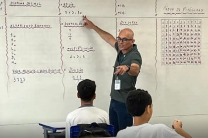 Professor Marcos Nunes: desafio é motivar e chamar atenção dos alunos (Foto: Marcus Nunes/Acervo pessoal)