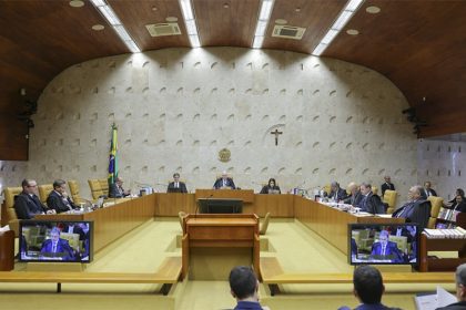 Plenário do STF: ministros decidiram que não cabe indenização do Estado a pessoas ofendidas por parlamentares (Foto: Rosinei Coutinho/STF)