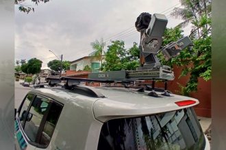 Câmara com câmera de alta resolução e sensor mapeia ruas para implantar rede de esgotos em Manaus (Foto: Águas de Manaus/Divulgação)