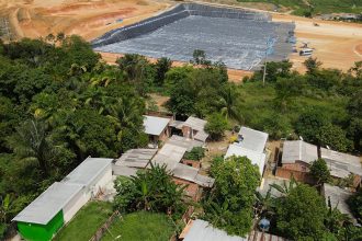 Novo aterro sanitário está sendo construído no bairro Lago Azul, zona norte de Manaus (Foto: Divulgação)