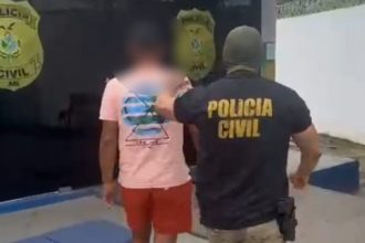 O suspeito foi preso pela Polícia Civil em Beruri (Foto: Divulgação)