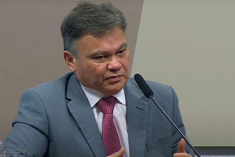 Lincoln Gakiya disse na CPI que PL Antifacção ‘engessa’ órgãos públicos (Imagem: TV Senado)