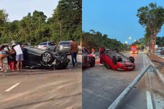 Os três veículos envolvidos — Amarok, Polo e Siena — foram apreendidos e apresentados (Foto: WhatsApp/Reprodução)