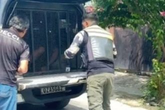 Genilson Oliveira foi preso após ameaçar a mãe idosa na residência dela (Foto: WhatsApp/Reprodução)