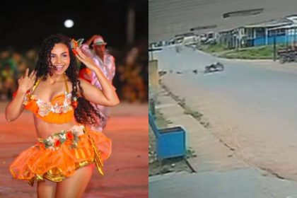Grasielly chegou a ser socorrida, mas não resistiu (Foto: Rede social/reprodução)