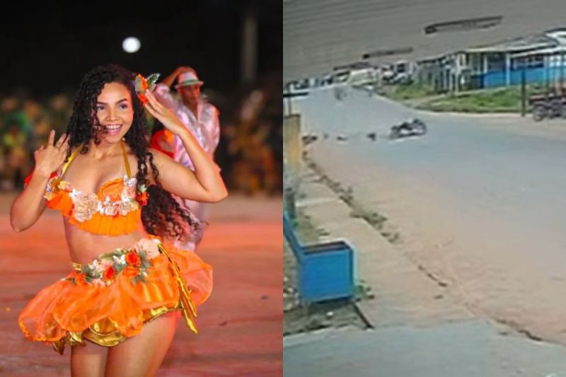 Grasielly chegou a ser socorrida, mas não resistiu (Foto: Rede social/reprodução)