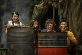 Elenco infantil do filme: aventura na Amazônia (Foto: Divulgação)